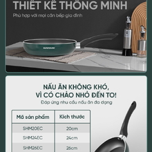 CHẢO CHỐNG DÍNH ĐÁY TỪ SUNHOUSE ECO SHM28EC