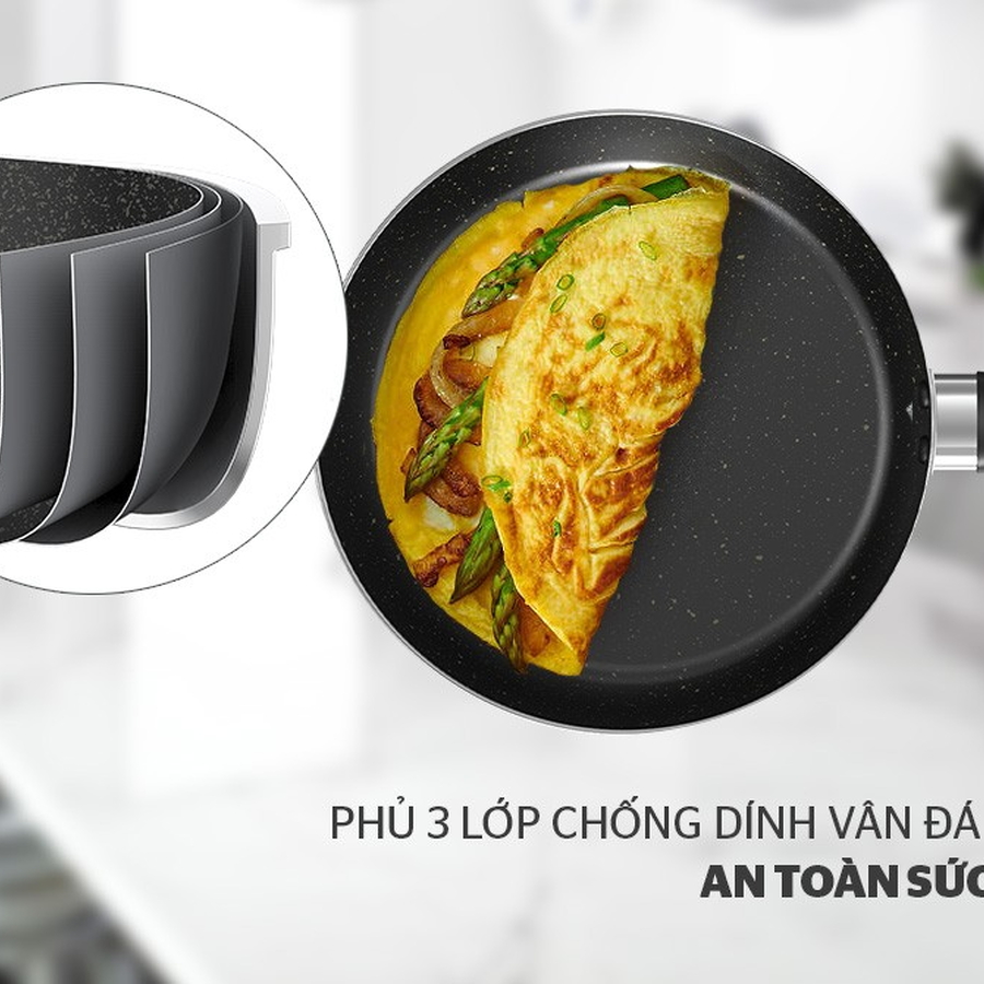 CHẢO CHỐNG DÍNH SUNHOUSE CT30 PLUS