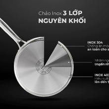 CHẢO INOX 3 LỚP ULTRA TITANIUM SUNHOUSE STI26M