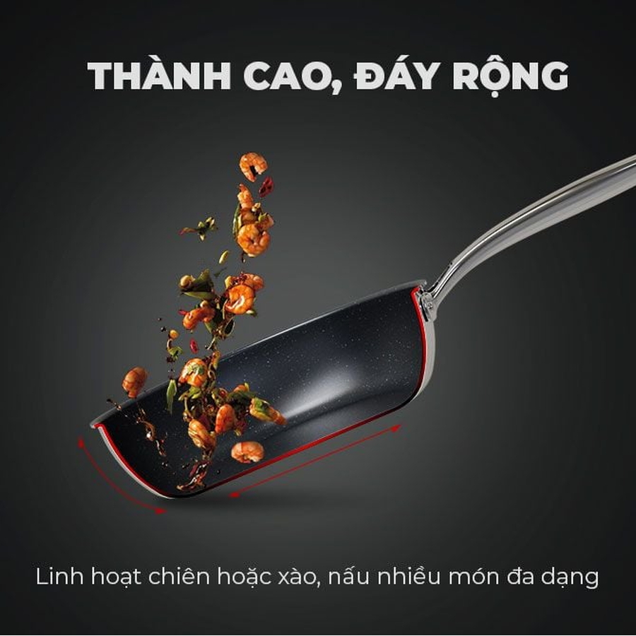 CHẢO INOX NGUYÊN KHỐI SUNHOUSE DESIRE DE20M.