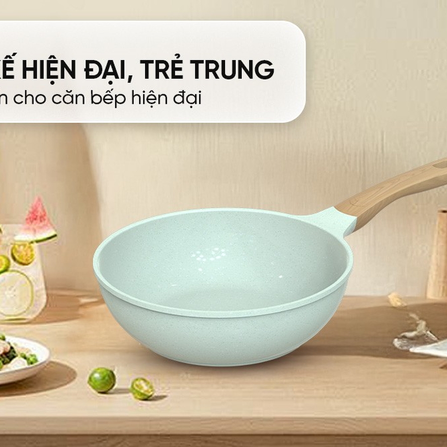 CHẢO PHỦ SỨ AN TOÀN ĐÁY TỪ SUNHOUSE HEALTHY SBDS20/24/26/28/30MT