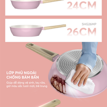 CHẢO PHỦ SỨ NANO ĐÁY TỪ SUNHOUSE HEALTHY SHG20/24/26MP