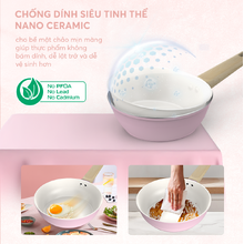 CHẢO PHỦ SỨ NANO ĐÁY TỪ SUNHOUSE HEALTHY SHG20/24/26MP