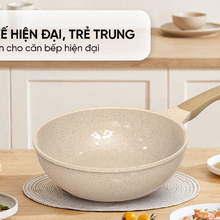 CHẢO PHỦ SỨ AN TOÀN ĐÁY TỪ SUNHOUSE HEALTHY SBDS20/24/26/28MC