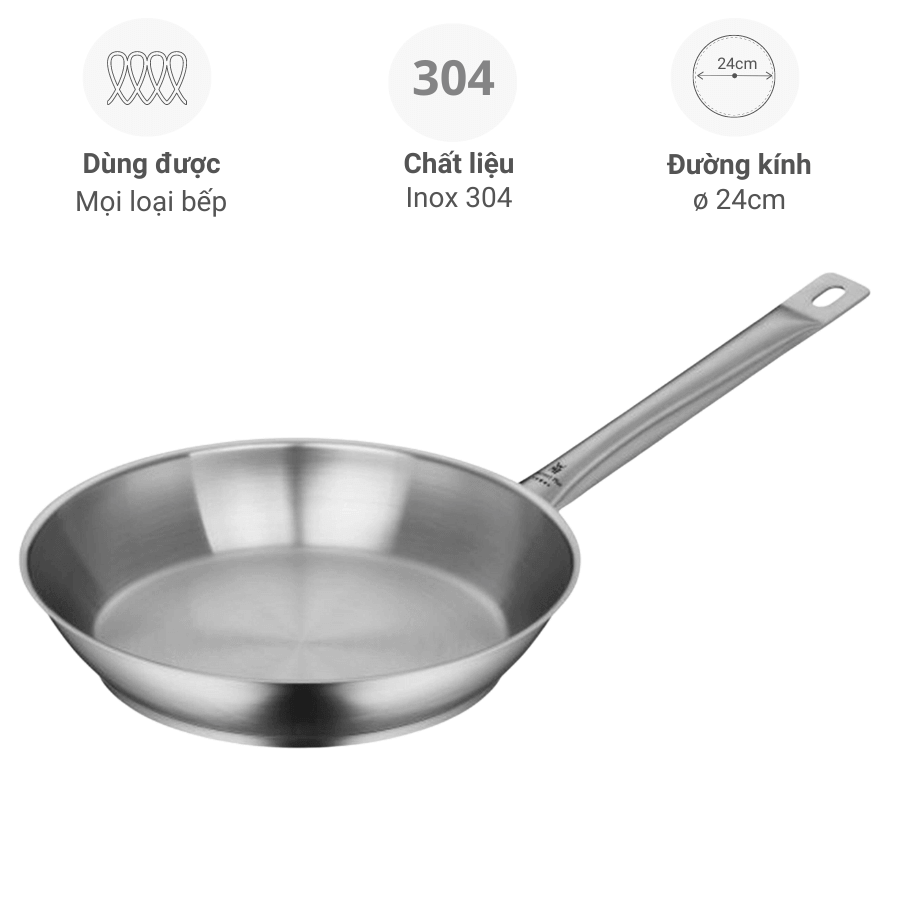 CHẢO THÉP  WMF GOURMET PLUS 24CM 0728246031